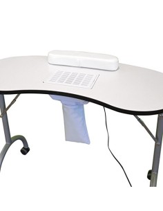 Mesa plegable, incluye aspirador y reposamuñecas 2