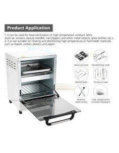 Gabinete de Esterilizador Estética 12L, Alta Temperatura, Caja de Desinfección, Equipo de Esterilización Gran Capacidad 2