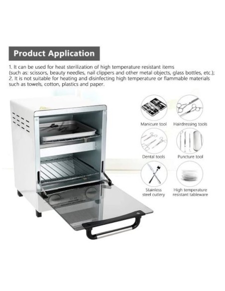Gabinete de Esterilizador Estética 12L, Alta Temperatura, Caja de Desinfección, Equipo de Esterilización Gran Capacidad Gabinete de Esterilizador Estética 12L, Alta Temperatura, Caja de Desinfección, Equipo de Esterilización Gran Capacidad