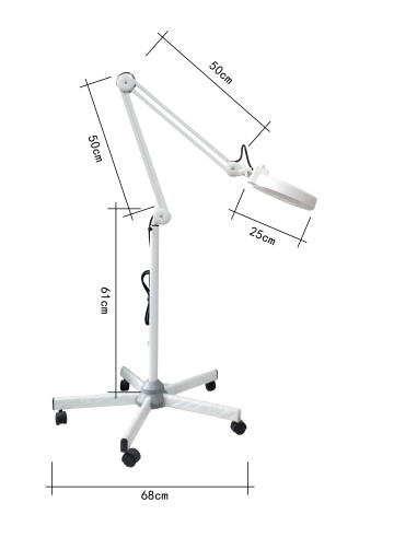 Lámpara lupa 5 aumentos