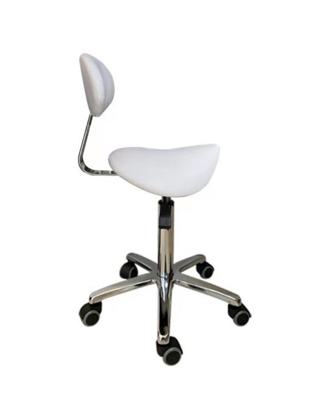 Taburete con Respaldo (BLANCO) Taburete con Respaldo (BLANCO)