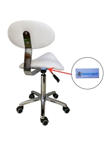 Taburete con Respaldo (BLANCO)