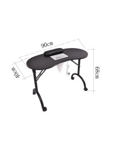Mesa Plegable, Incluye Aspirador y reposamuñecas 2