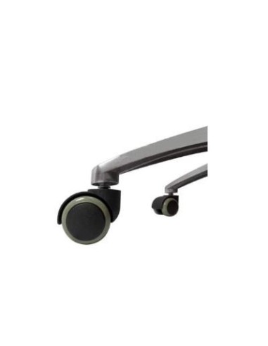 Taburete Negro Giratorio Altura Ajustable cormado tapizado de PU Anti-Manchas (Negro)