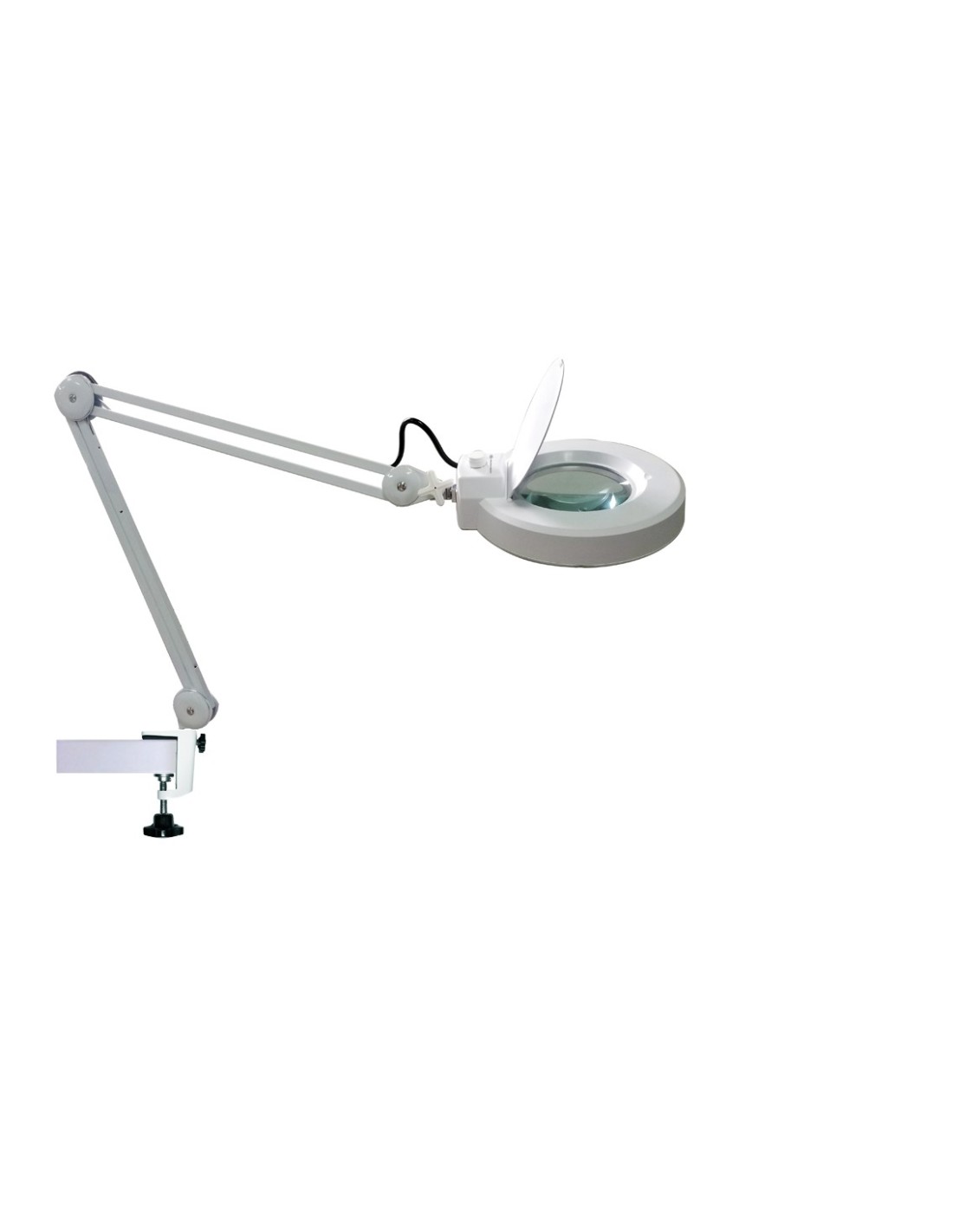Lámpara lupa LED S4 5D Luminosidad regulable de Pie Blanco –