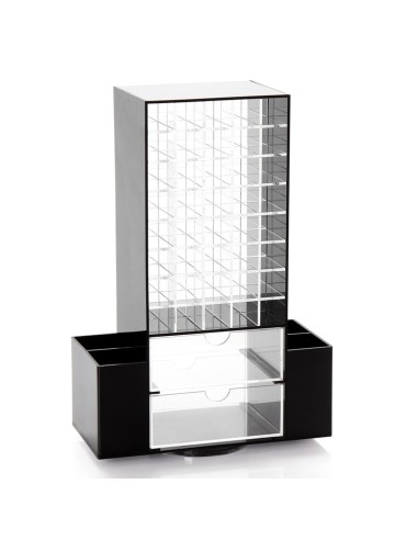 Rotación de caja de maquillaje lápiz labial...