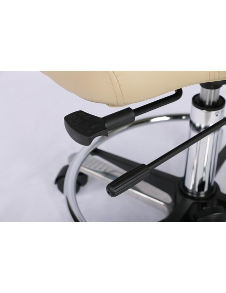copy of Taburete hidráulico con Respaldo, Asiento reclinable y reposapiés, Ergonómico
