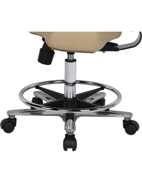 copy of Taburete hidráulico con Respaldo, Asiento reclinable y reposapiés, Ergonómico