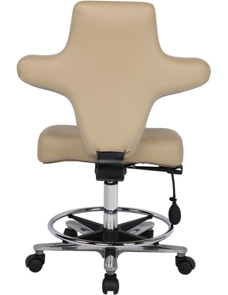 copy of Taburete hidráulico con Respaldo, Asiento reclinable y reposapiés, Ergonómico