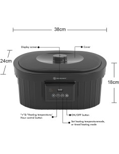 Baño de parafina 4.5L para manos y pies 2