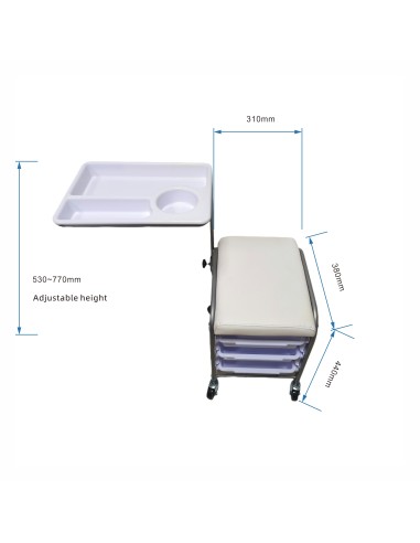 Carrito Manicura / Pedicura (Blanco)