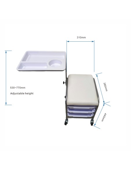 Carrito Manicura / Pedicura (Blanco)